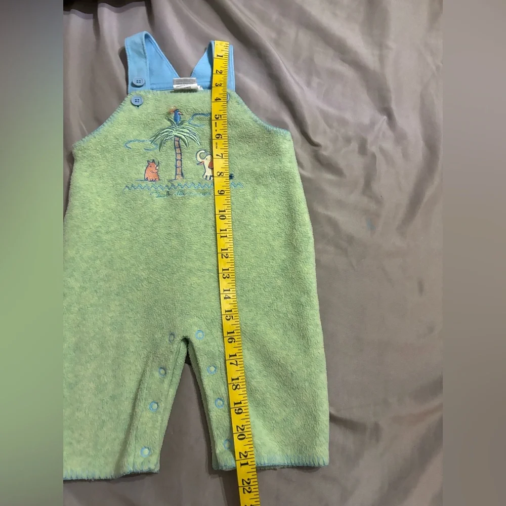 Silver Tag Carter’s Baby Overalls 6–9M Yoko Ono Lennon 2002 Terry Romper EUC - Picture 10 of 11